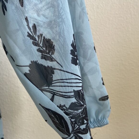 INC Mini lined mini dress long sheer sleeves NWT Size XS - Picture 2 of 11